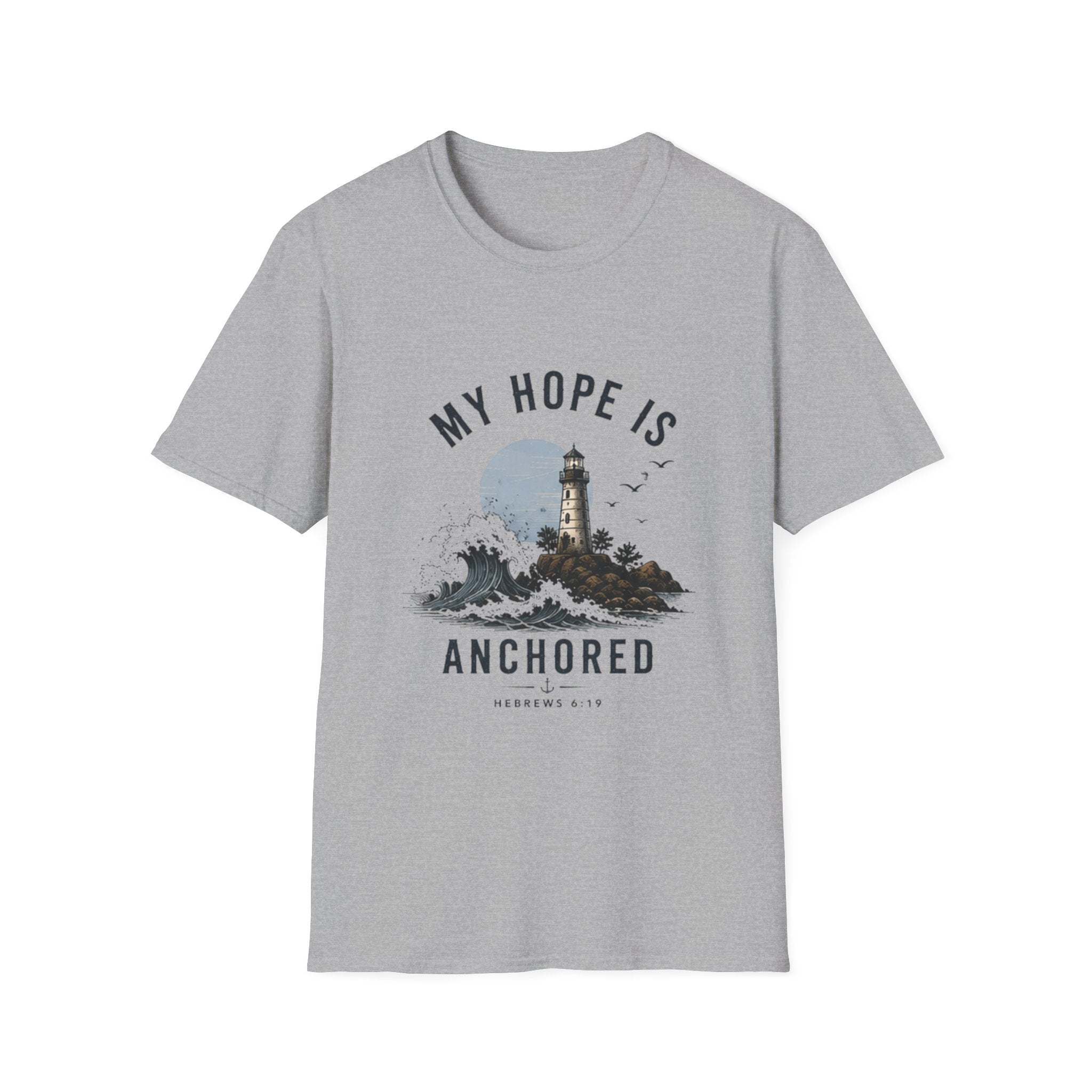 My Hope Is Anchored T-Shirt — Lighthouse Faith Graphic Tee