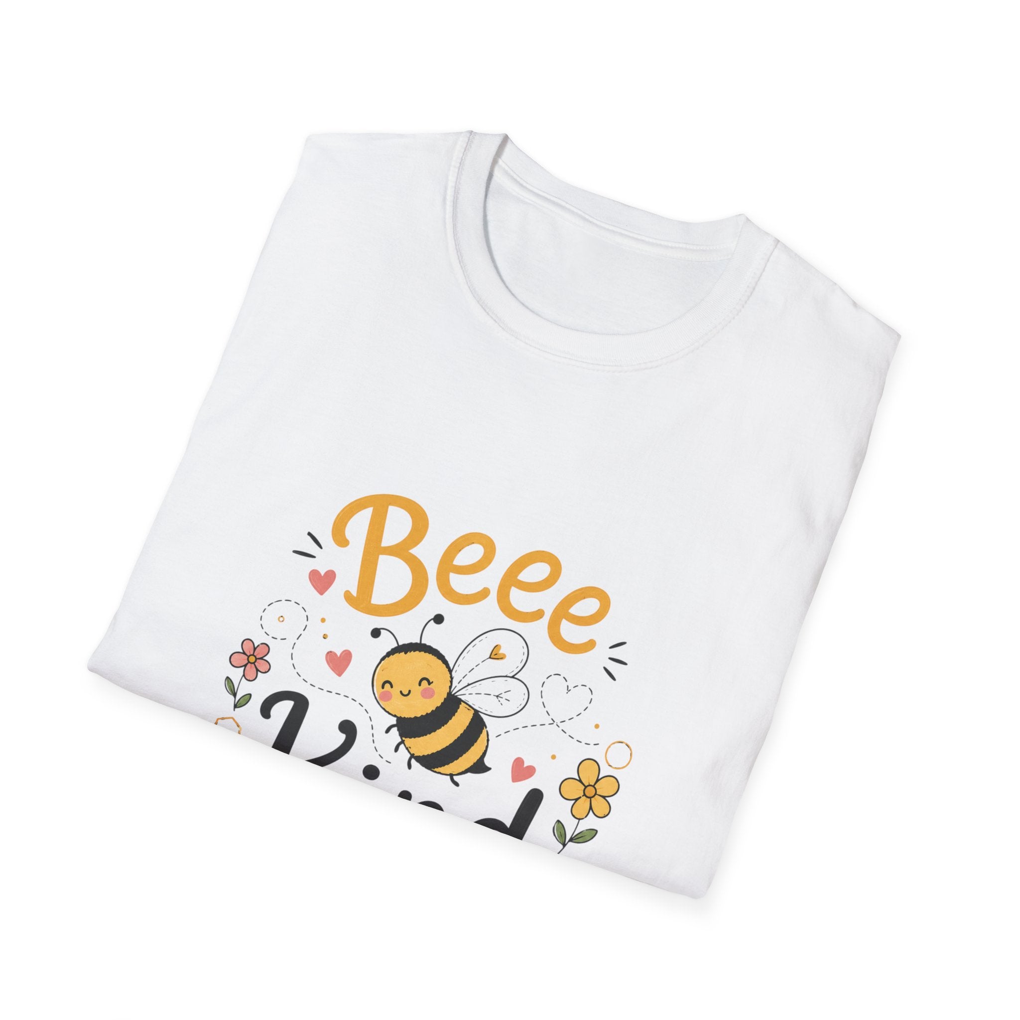 Bee Kind T-Shirt — Cute Bee Graphic Tee, Honey & Floral Positive Message