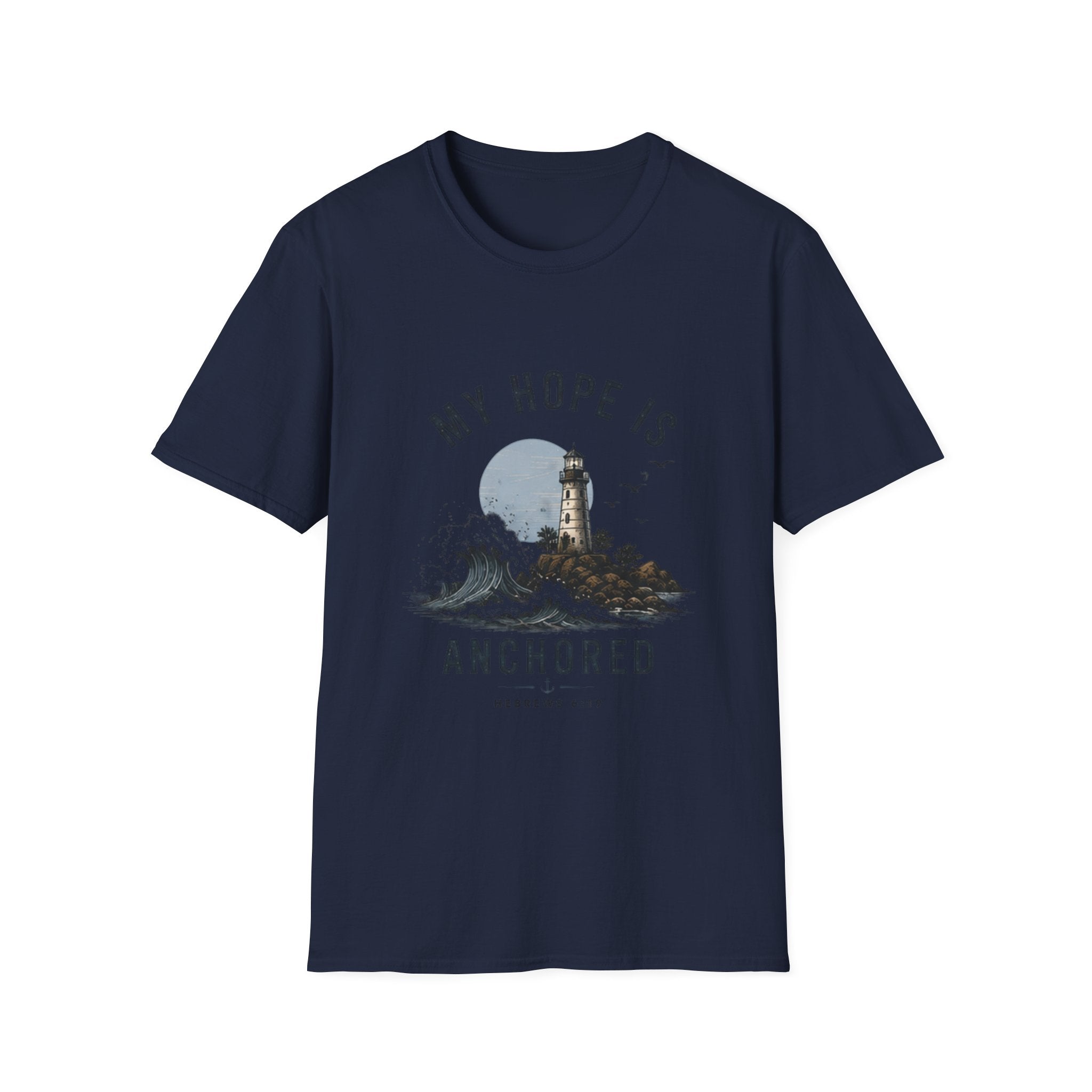My Hope Is Anchored T-Shirt — Lighthouse Faith Graphic Tee