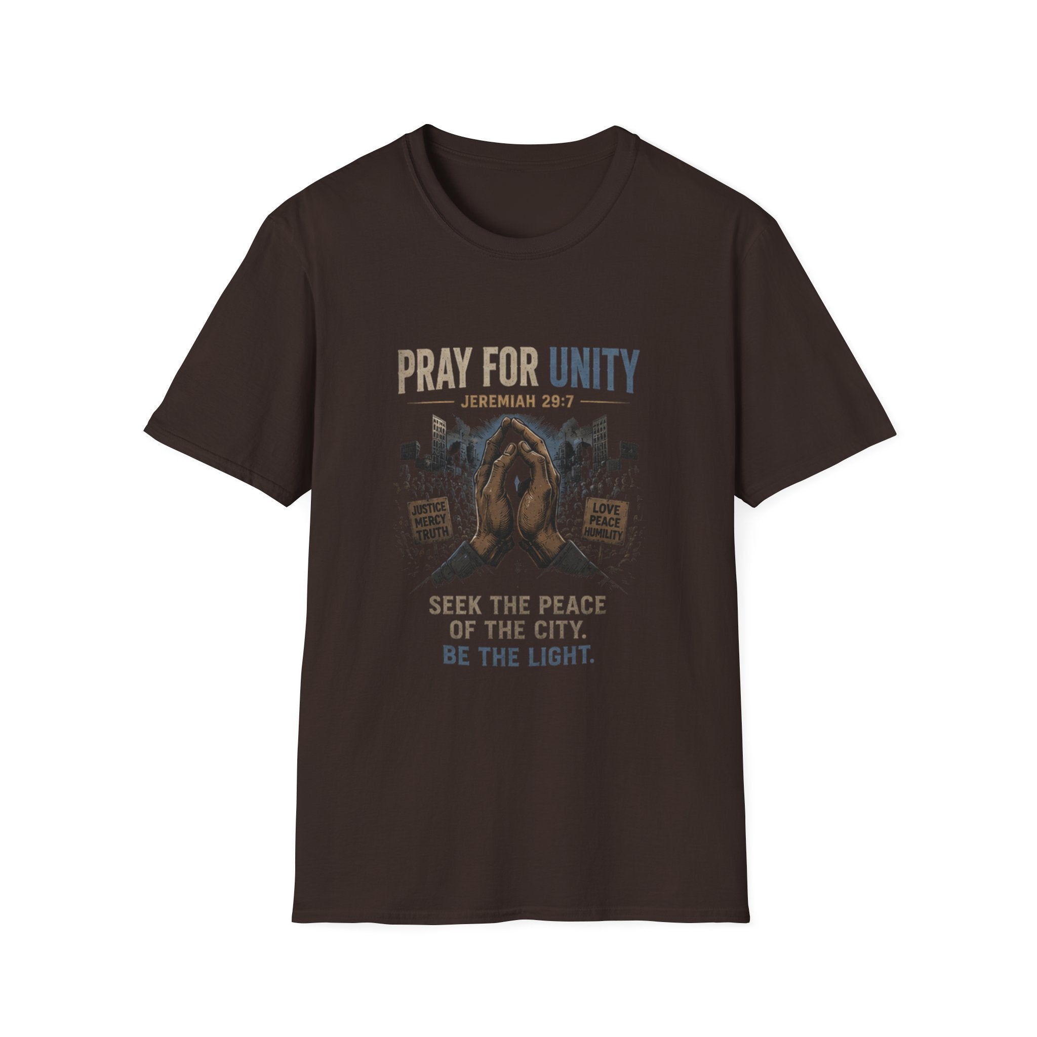 Pray for Unity T-Shirt — ‘Seek the Peace of the City’ Christian Faith Tee