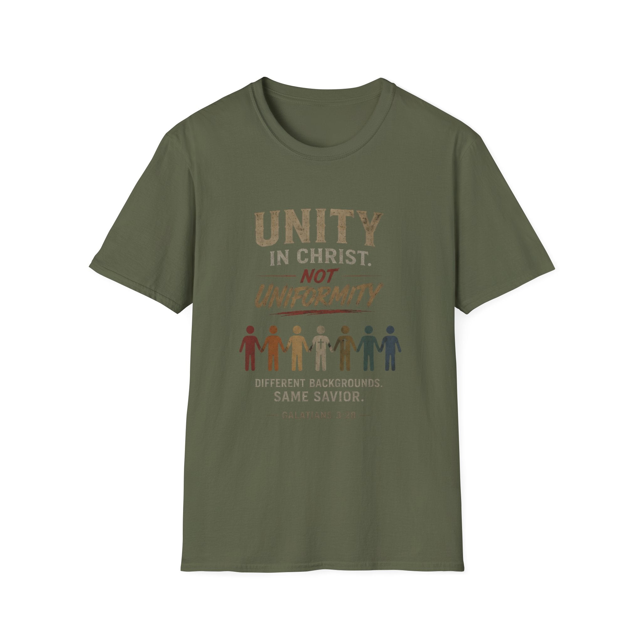 Unity in Christ T-Shirt — "Unity in Christ, Not Uniformity" Christian Faith Tee