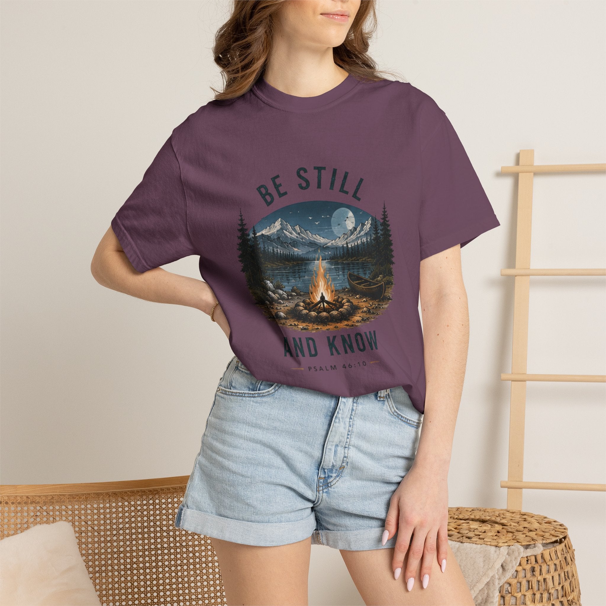 Be Still and Know T-Shirt — Campfire Mountain Christian Graphic Tee