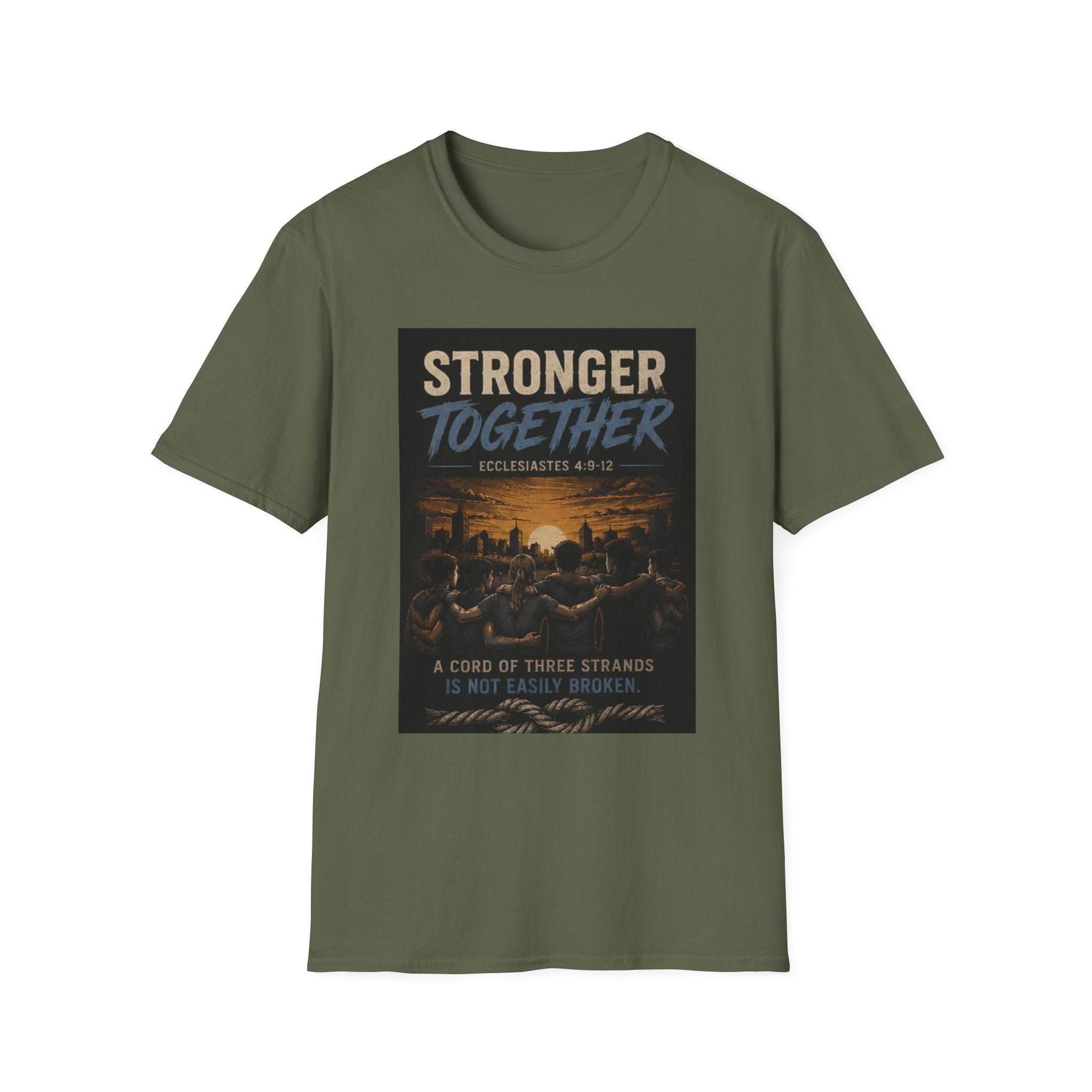 Stronger Together T-Shirt — Inspirational Community Unity Tee