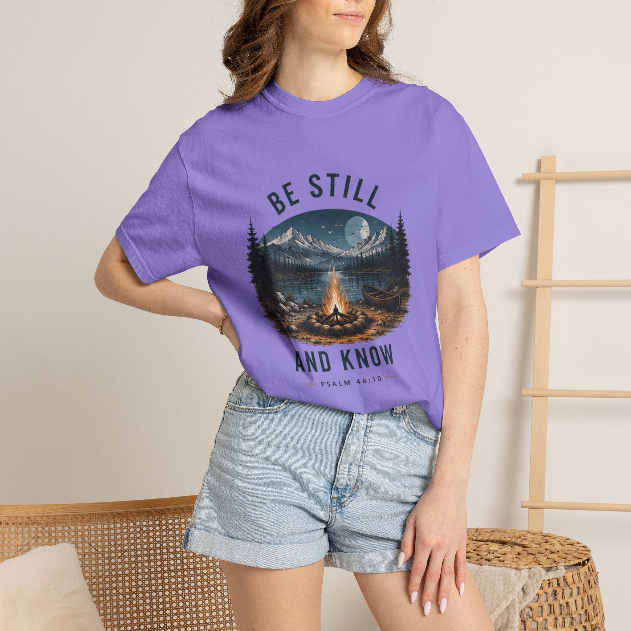 Be Still and Know T-Shirt — Campfire Mountain Christian Graphic Tee