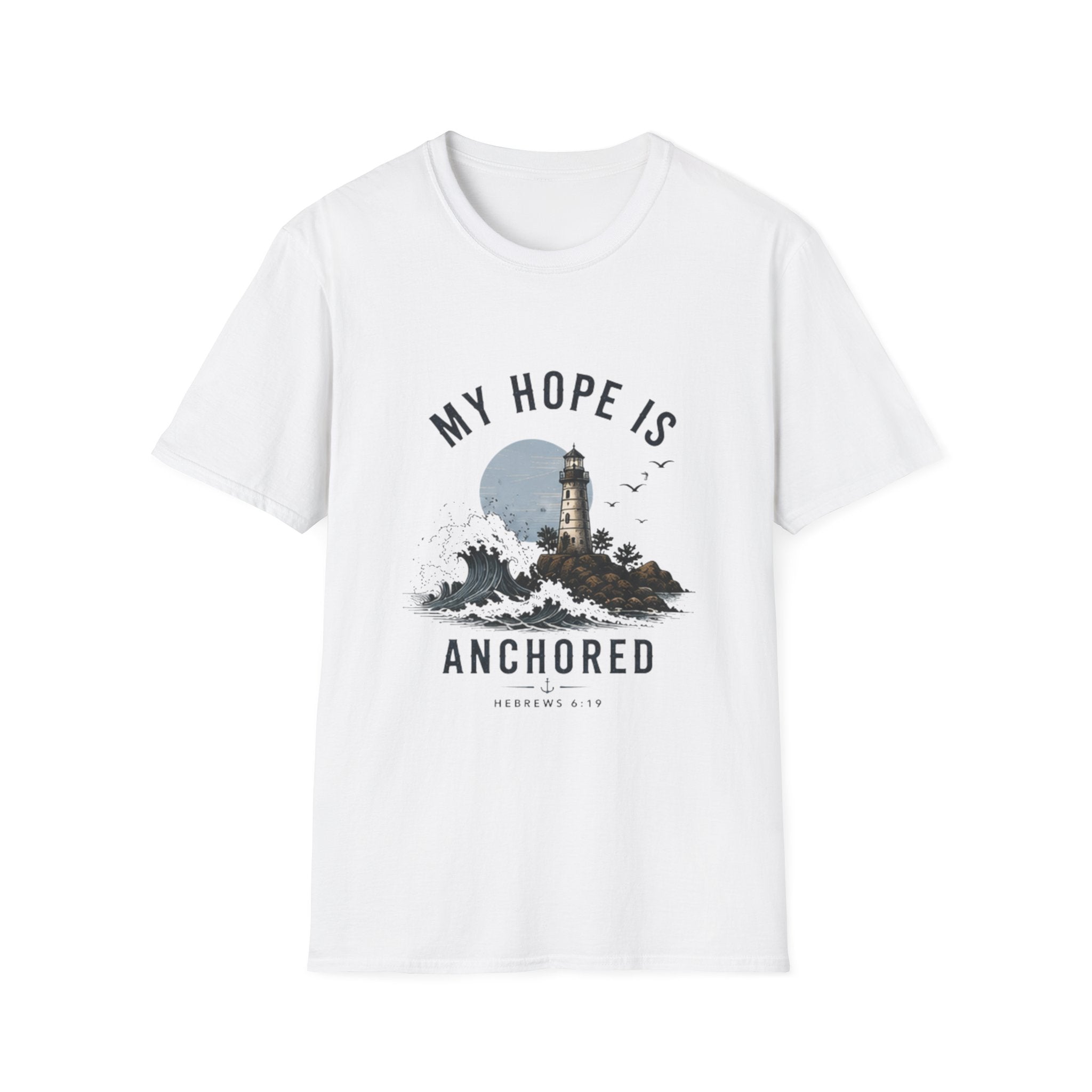 My Hope Is Anchored T-Shirt — Lighthouse Faith Graphic Tee