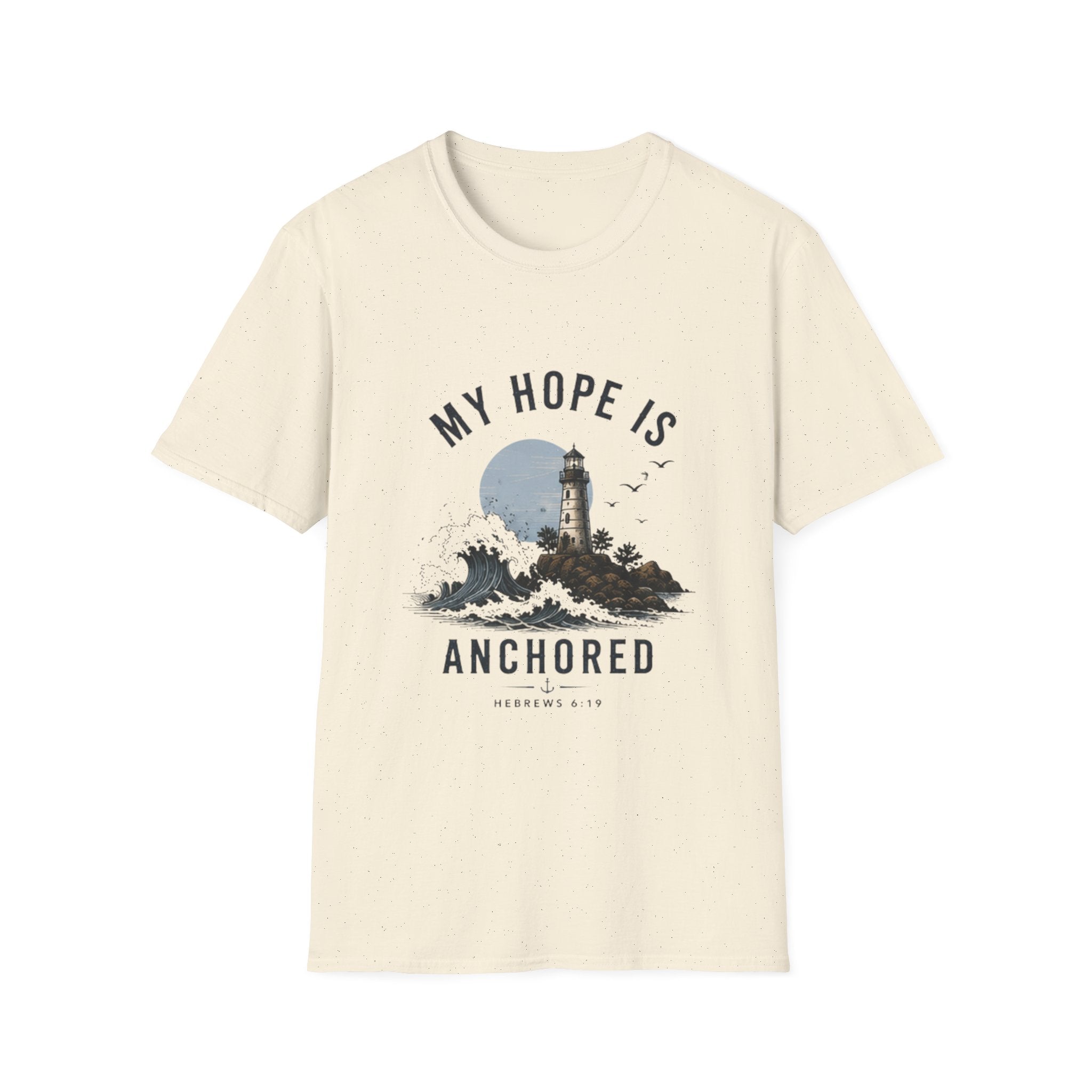 My Hope Is Anchored T-Shirt — Lighthouse Faith Graphic Tee