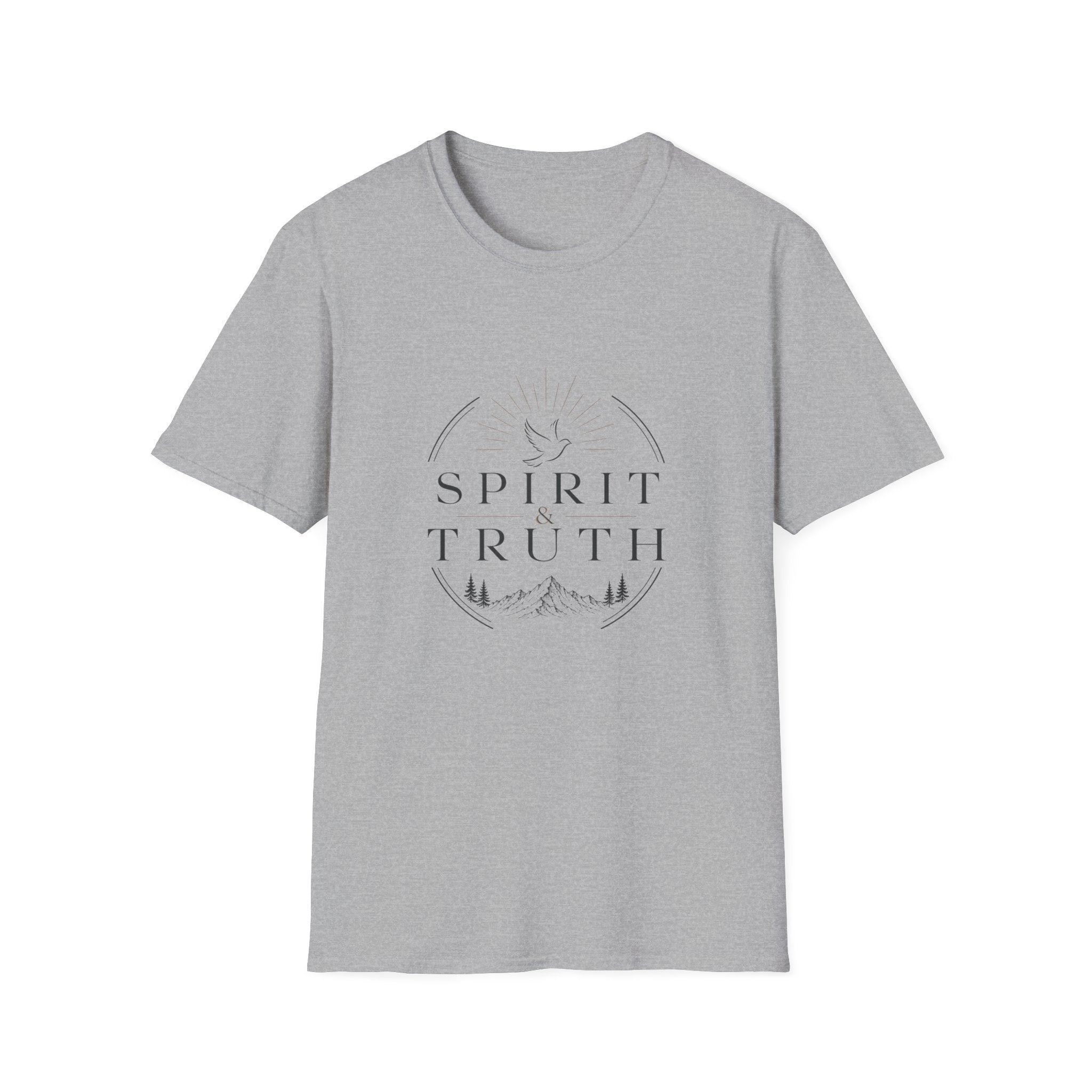 Spirit & Truth Mountain T-Shirt — Inspirational Faith Graphic Tee