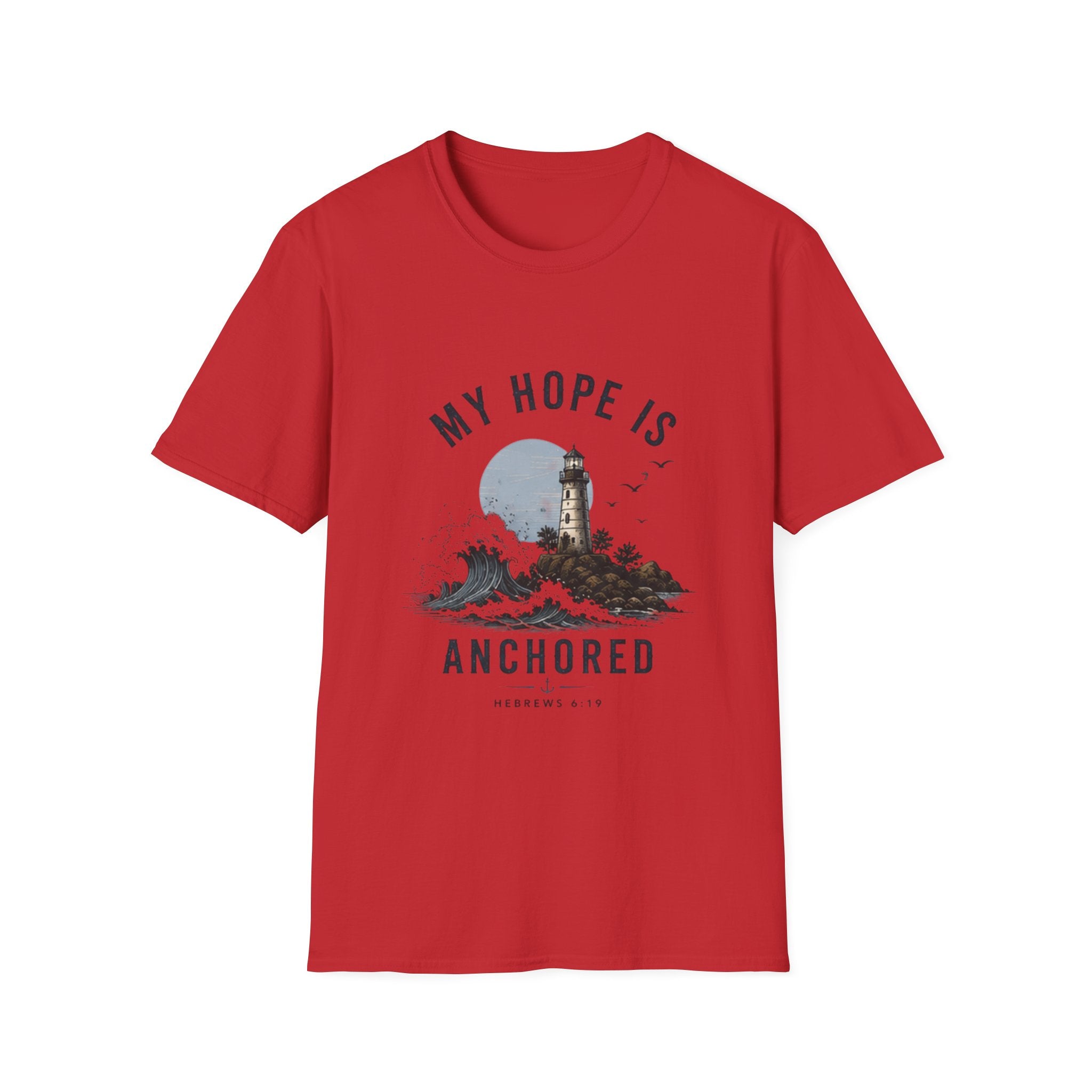 My Hope Is Anchored T-Shirt — Lighthouse Faith Graphic Tee