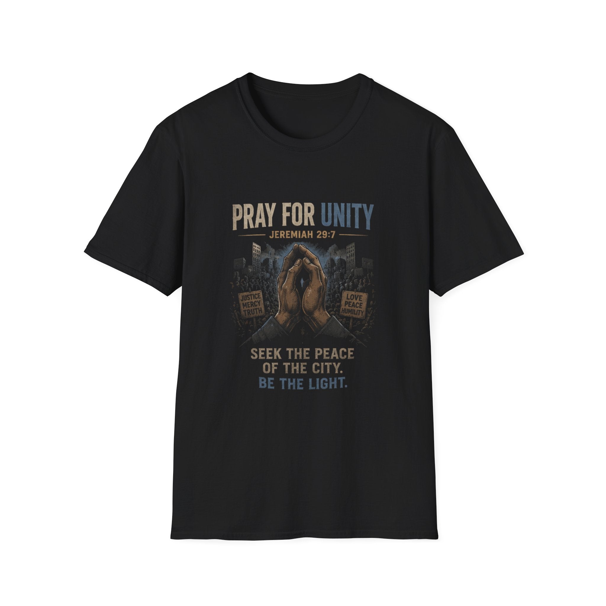 Pray for Unity T-Shirt — ‘Seek the Peace of the City’ Christian Faith Tee