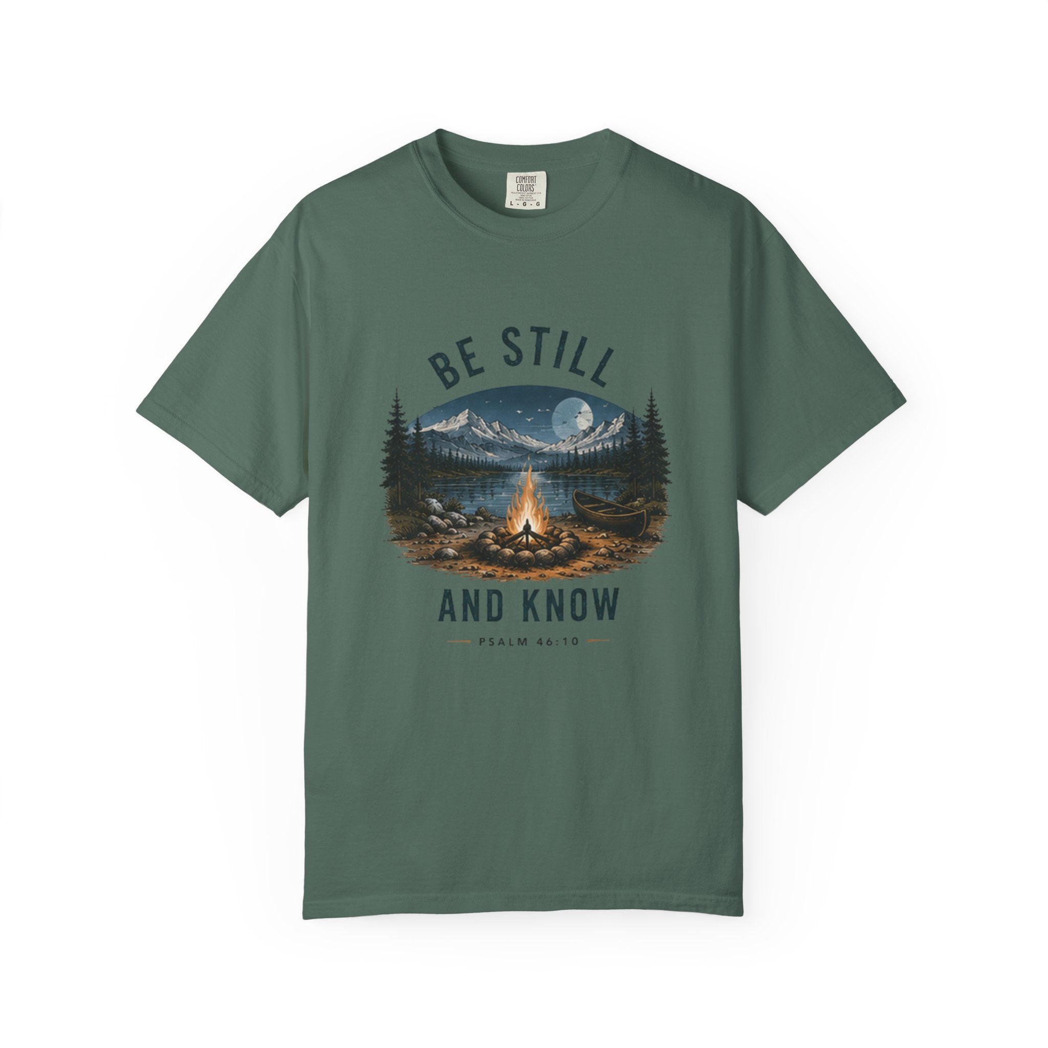 Be Still and Know T-Shirt — Campfire Mountain Christian Graphic Tee
