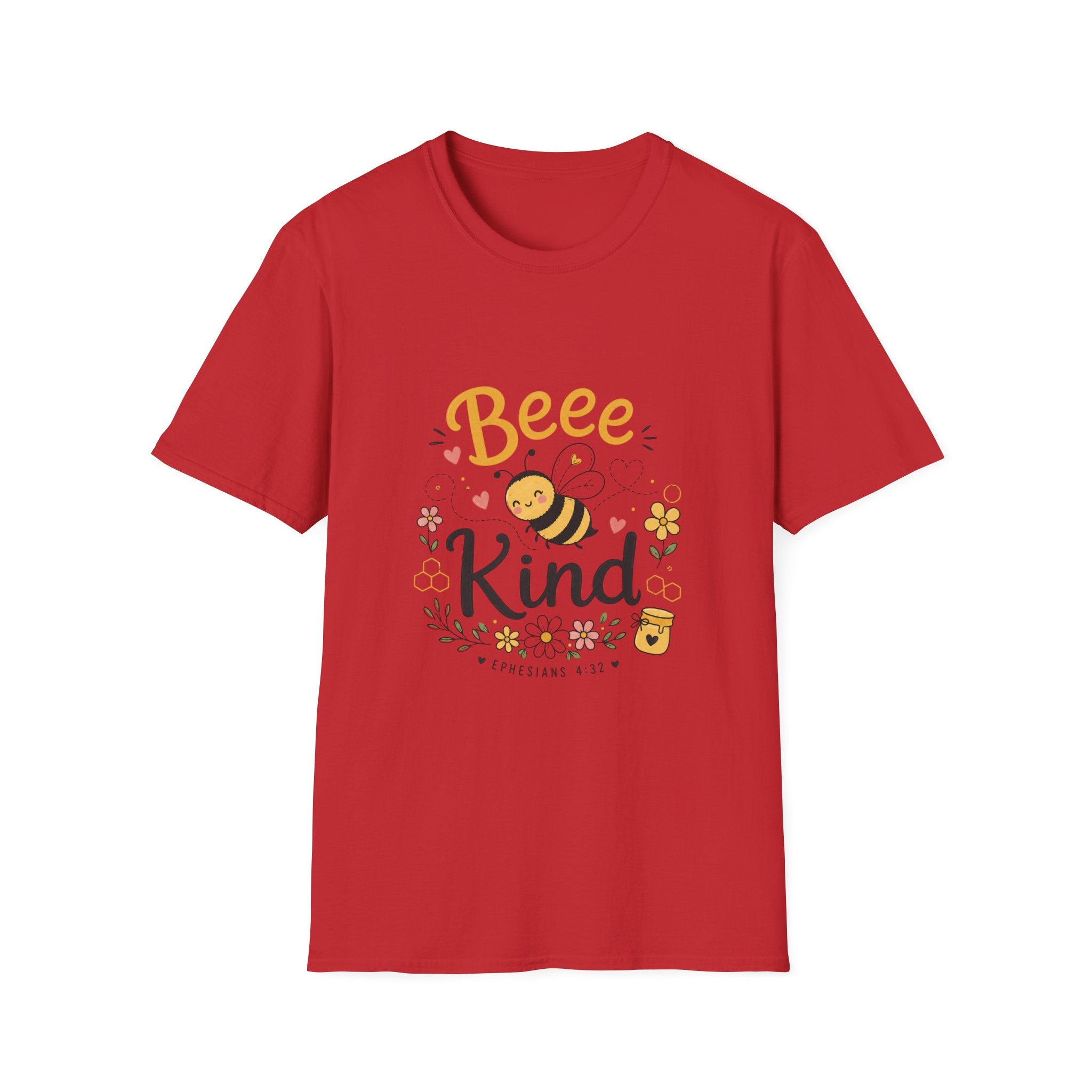 Bee Kind T-Shirt — Cute Bee Graphic Tee, Honey & Floral Positive Message