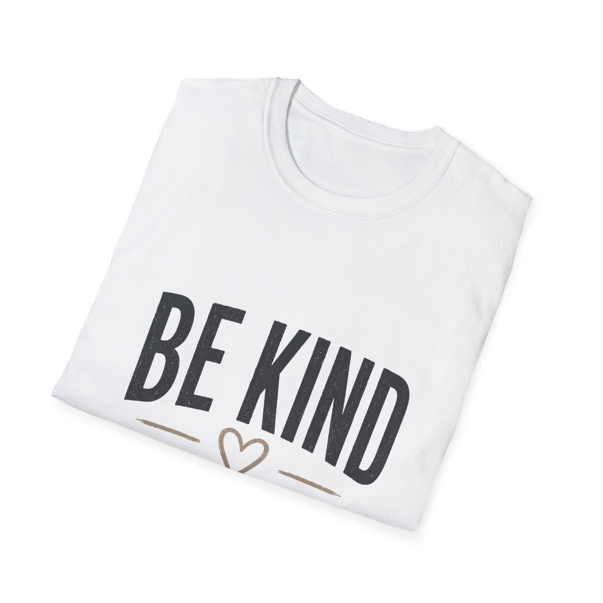 Be Kind T-Shirt — Inspirational Heart Graphic Tee (Be Kind to One Another)
