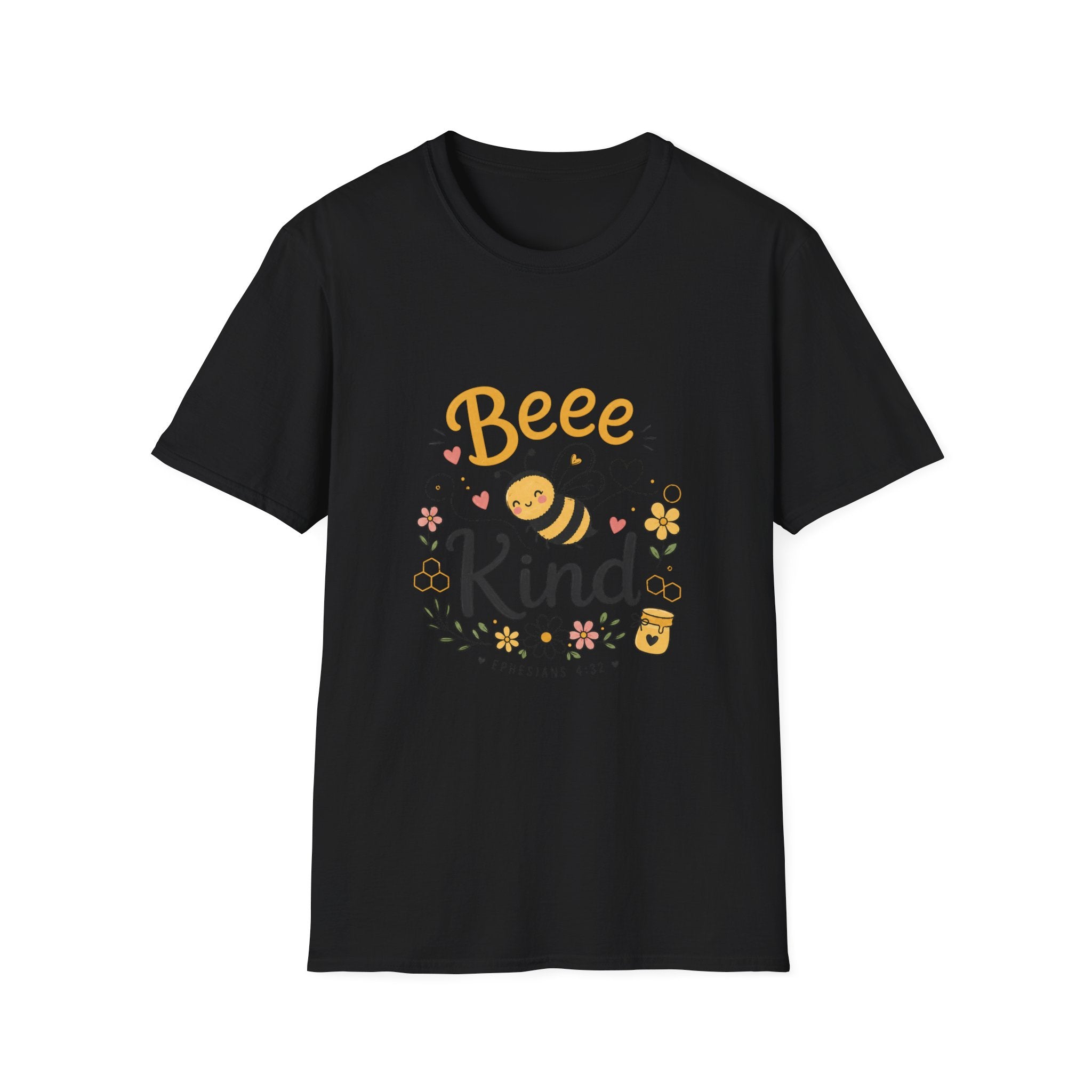 Bee Kind T-Shirt — Cute Bee Graphic Tee, Honey & Floral Positive Message