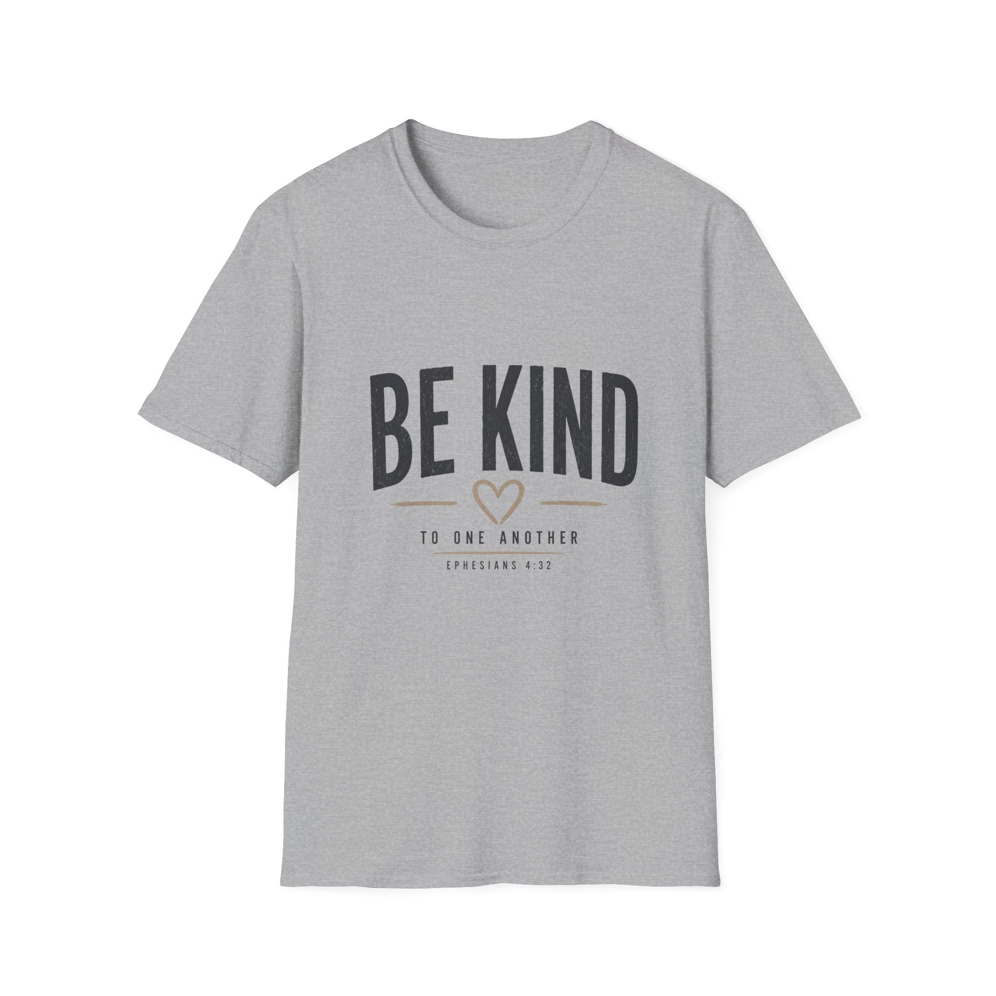 Be Kind T-Shirt — Inspirational Heart Graphic Tee (Be Kind to One Another)