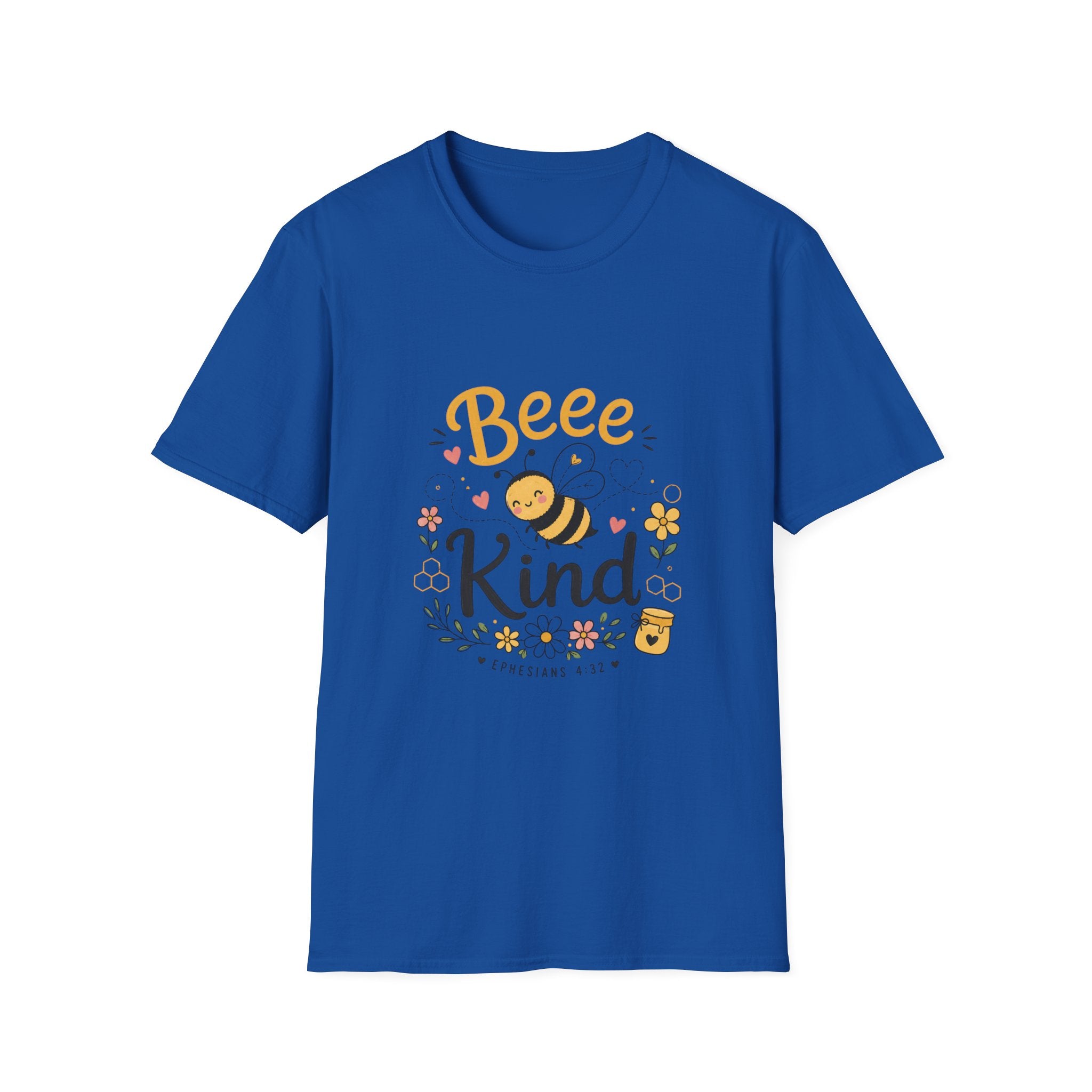 Bee Kind T-Shirt — Cute Bee Graphic Tee, Honey & Floral Positive Message