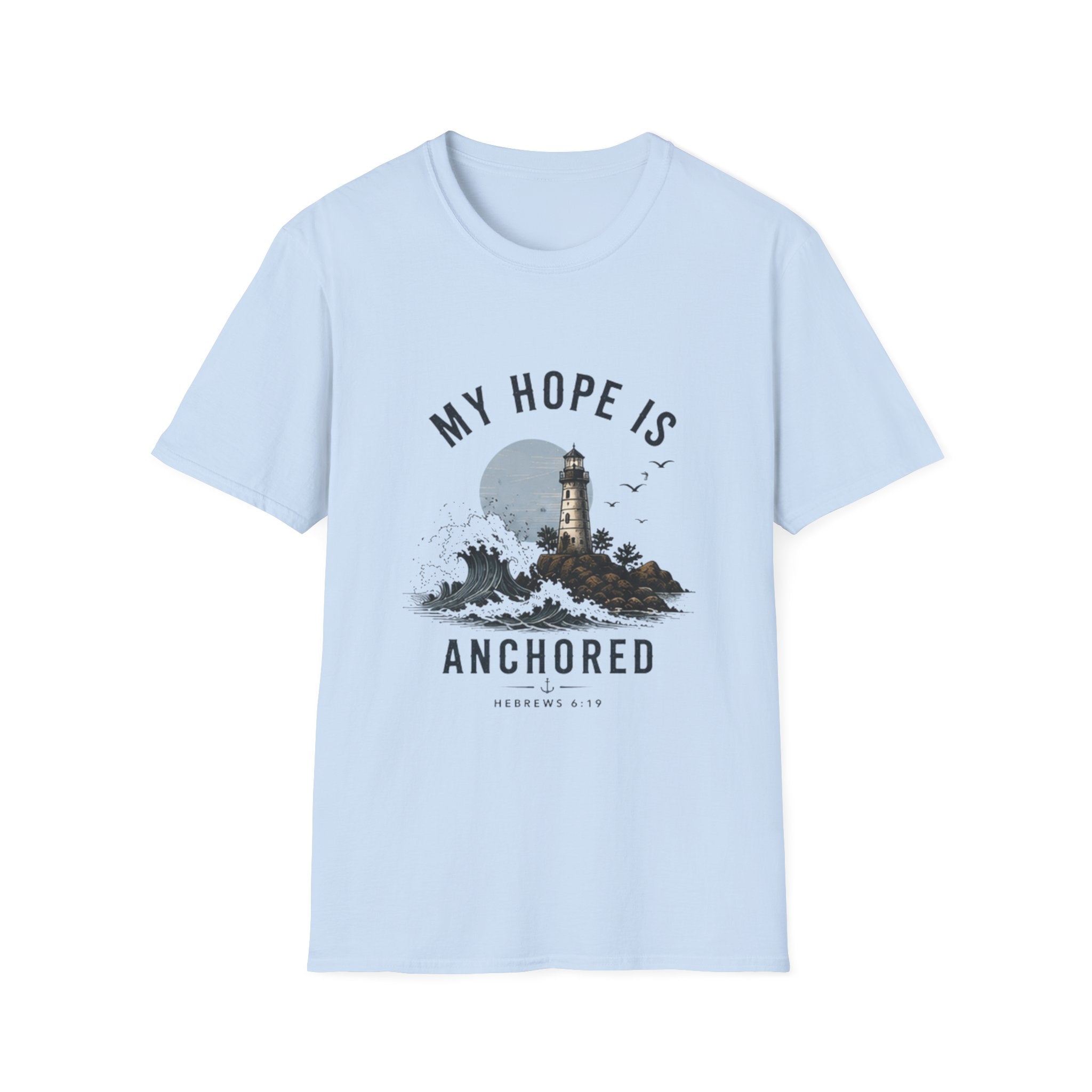 My Hope Is Anchored T-Shirt — Lighthouse Faith Graphic Tee
