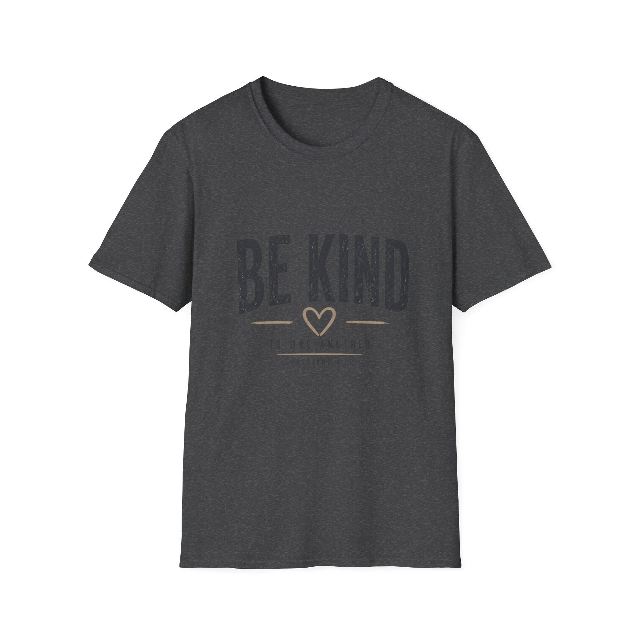 Be Kind T-Shirt — Inspirational Heart Graphic Tee (Be Kind to One Another)