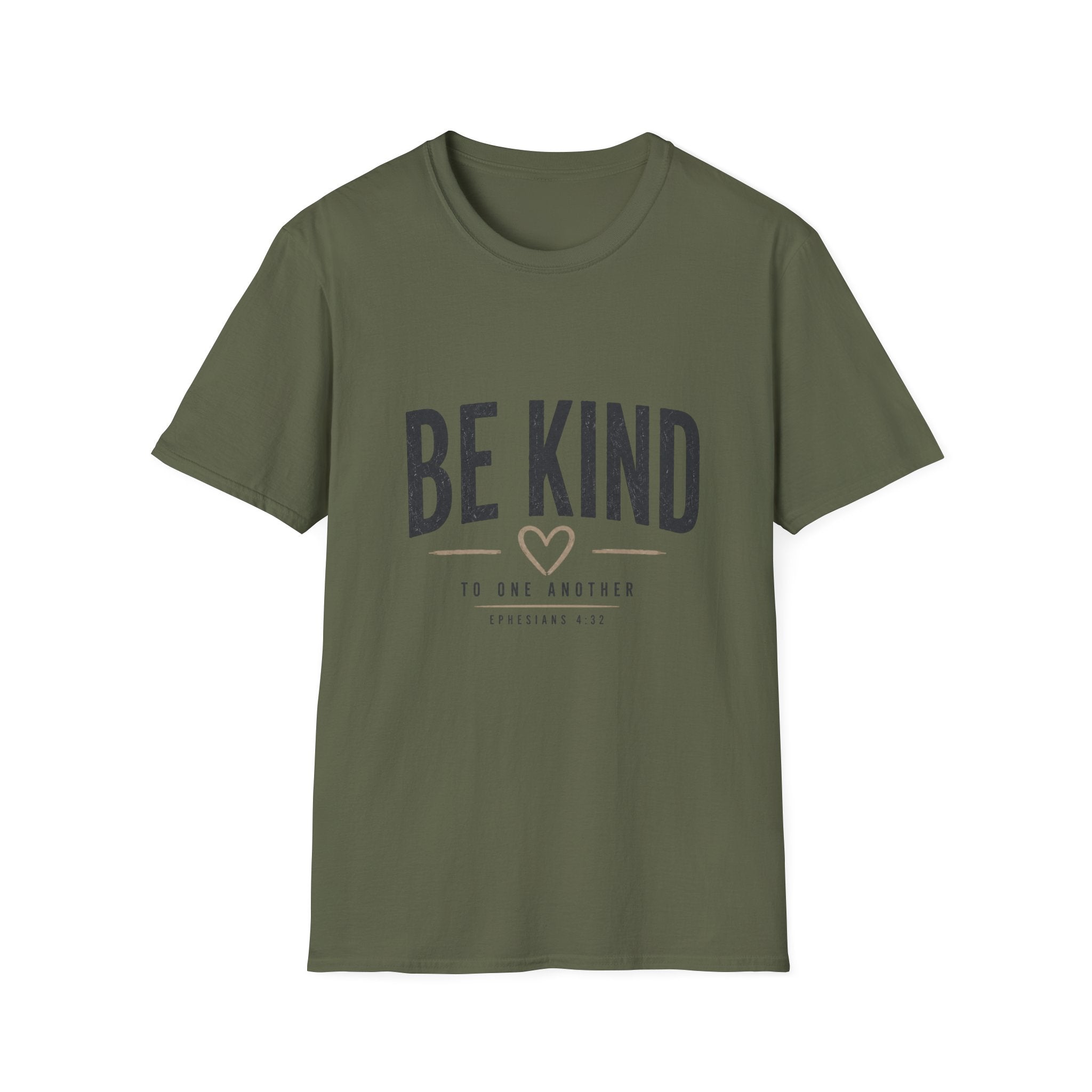Be Kind T-Shirt — Inspirational Heart Graphic Tee (Be Kind to One Another)