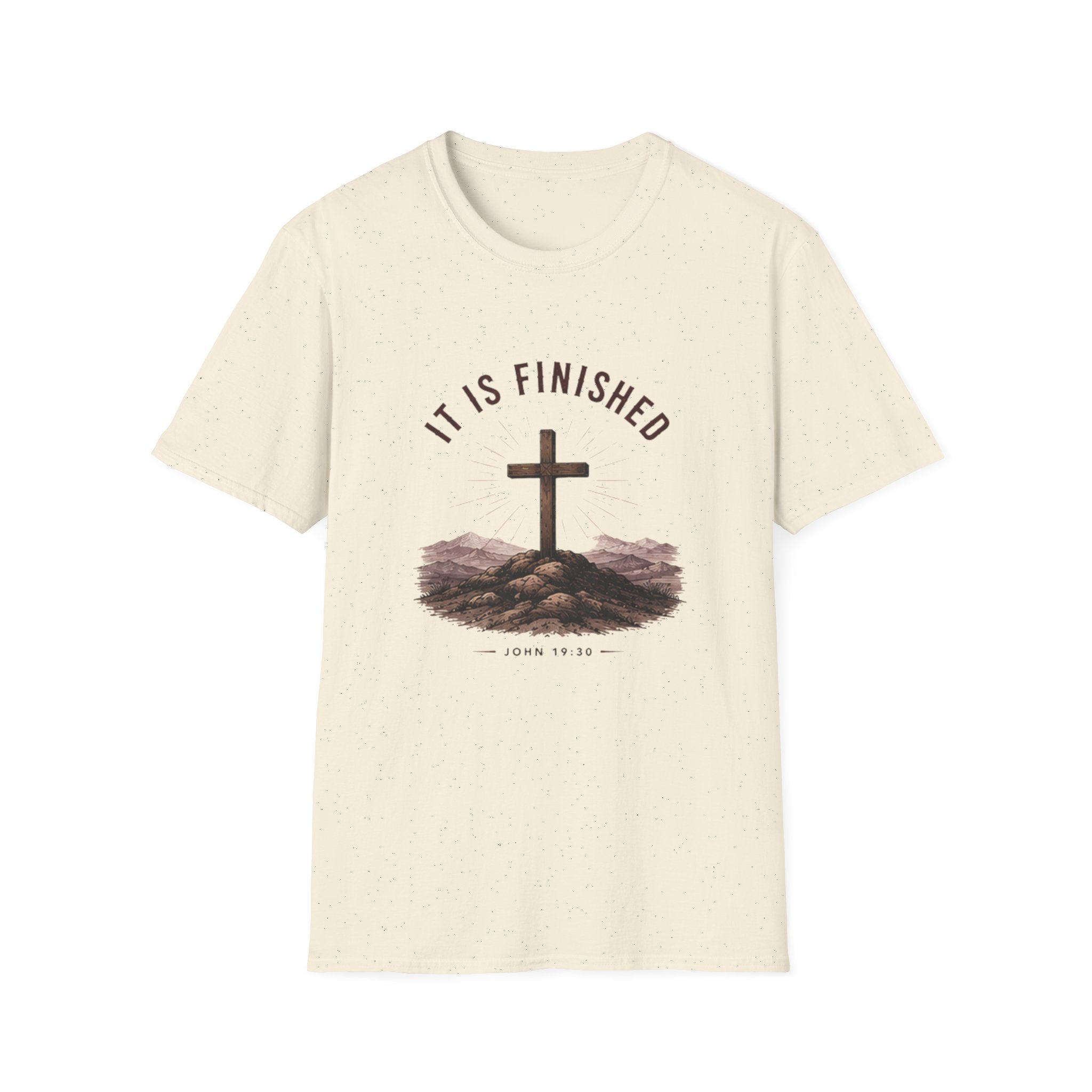 Christian "It Is Finished" Cross T-Shirt — Inspirational Easter & Faith Tee