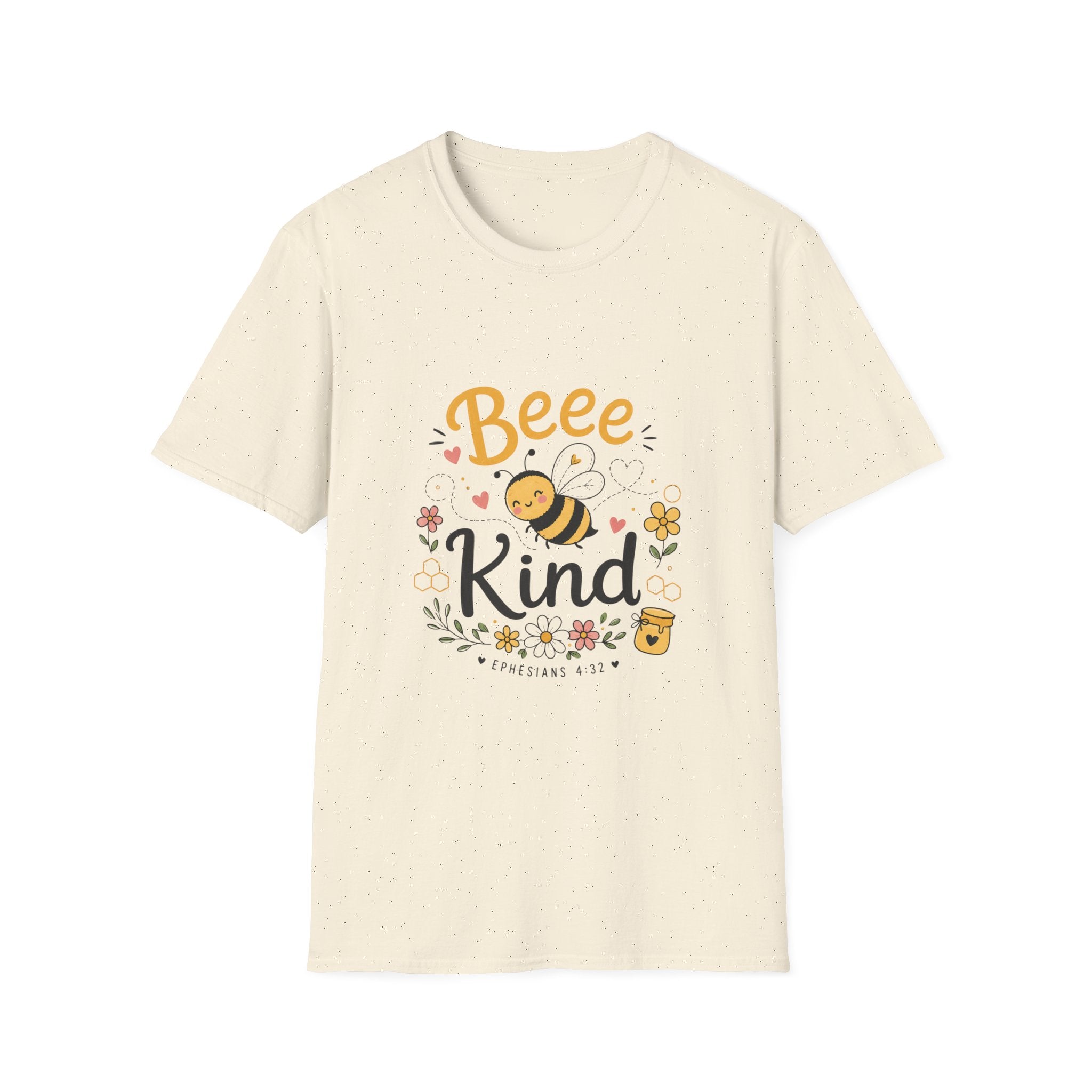 Bee Kind T-Shirt — Cute Bee Graphic Tee, Honey & Floral Positive Message