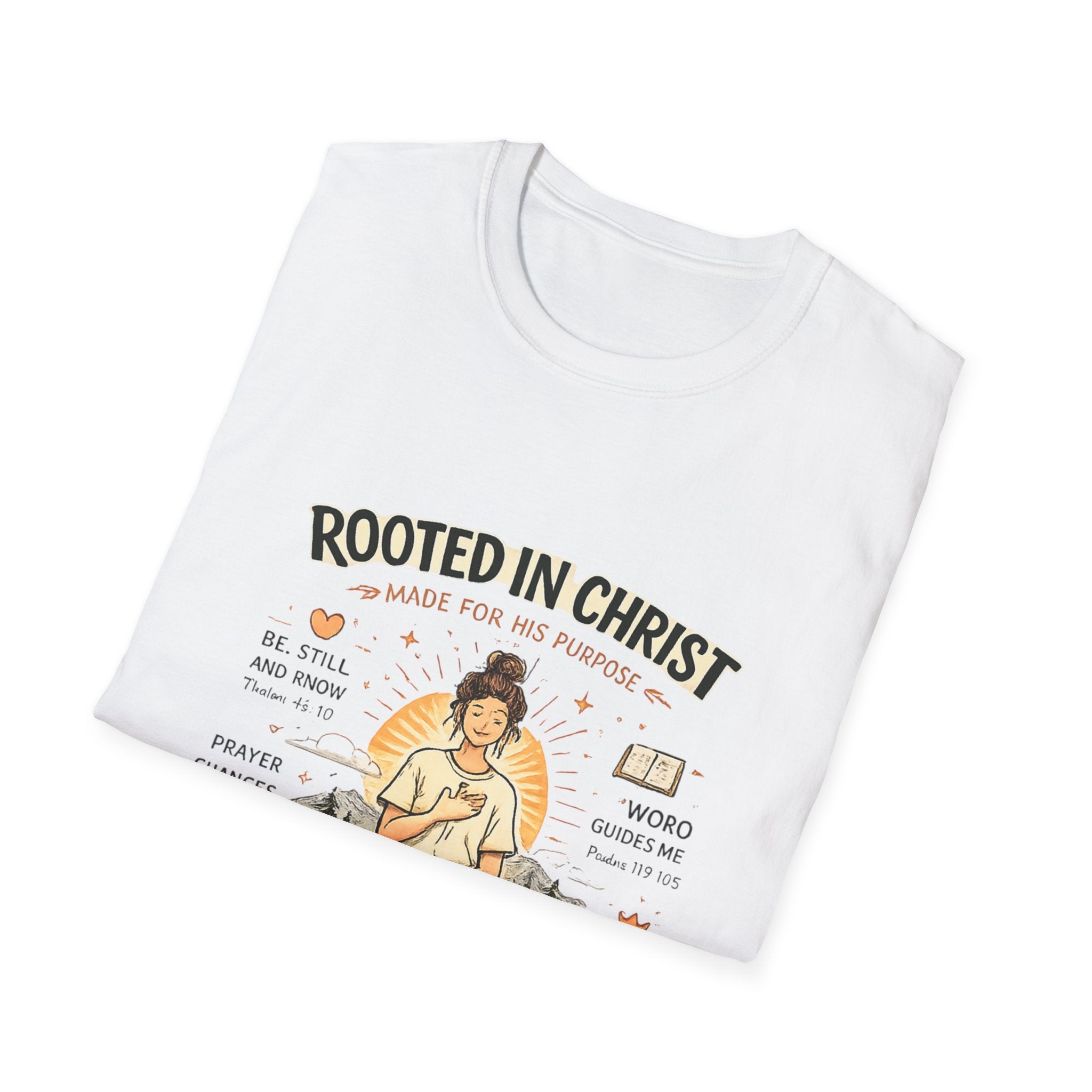 Rooted in Christ T-Shirt — Inspirational Christian Faith Tee