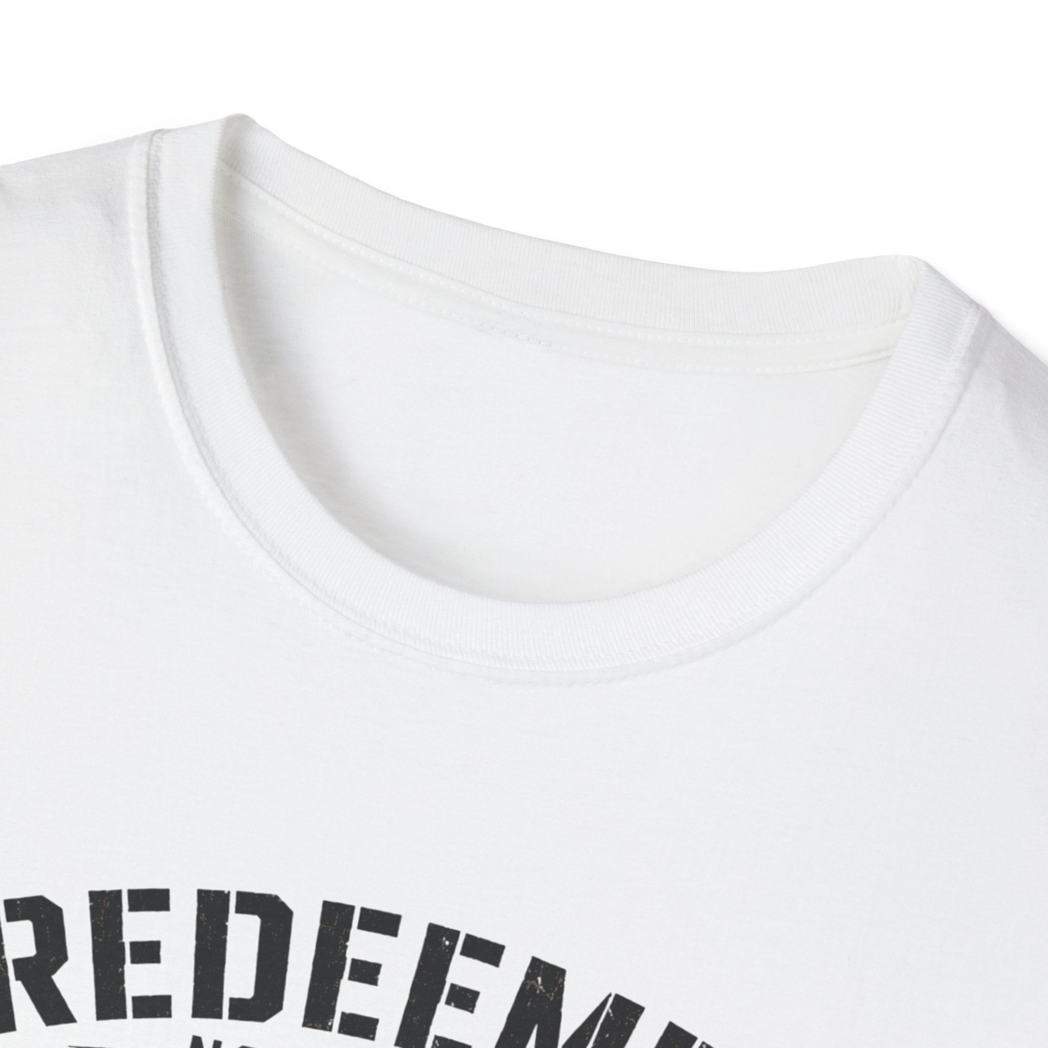 Redeemed by His Grace T-Shirt — Christian Faith Cross Tee