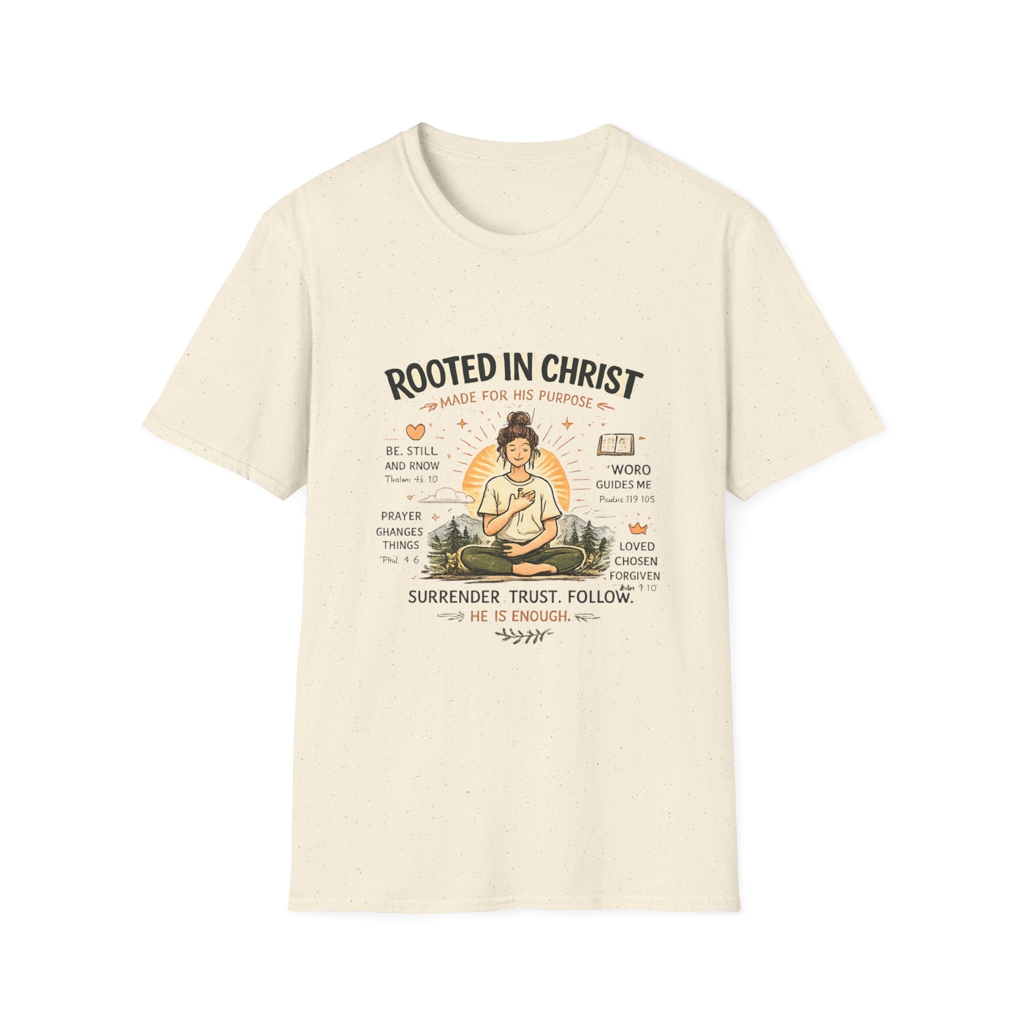 Rooted in Christ T-Shirt — Inspirational Christian Faith Tee