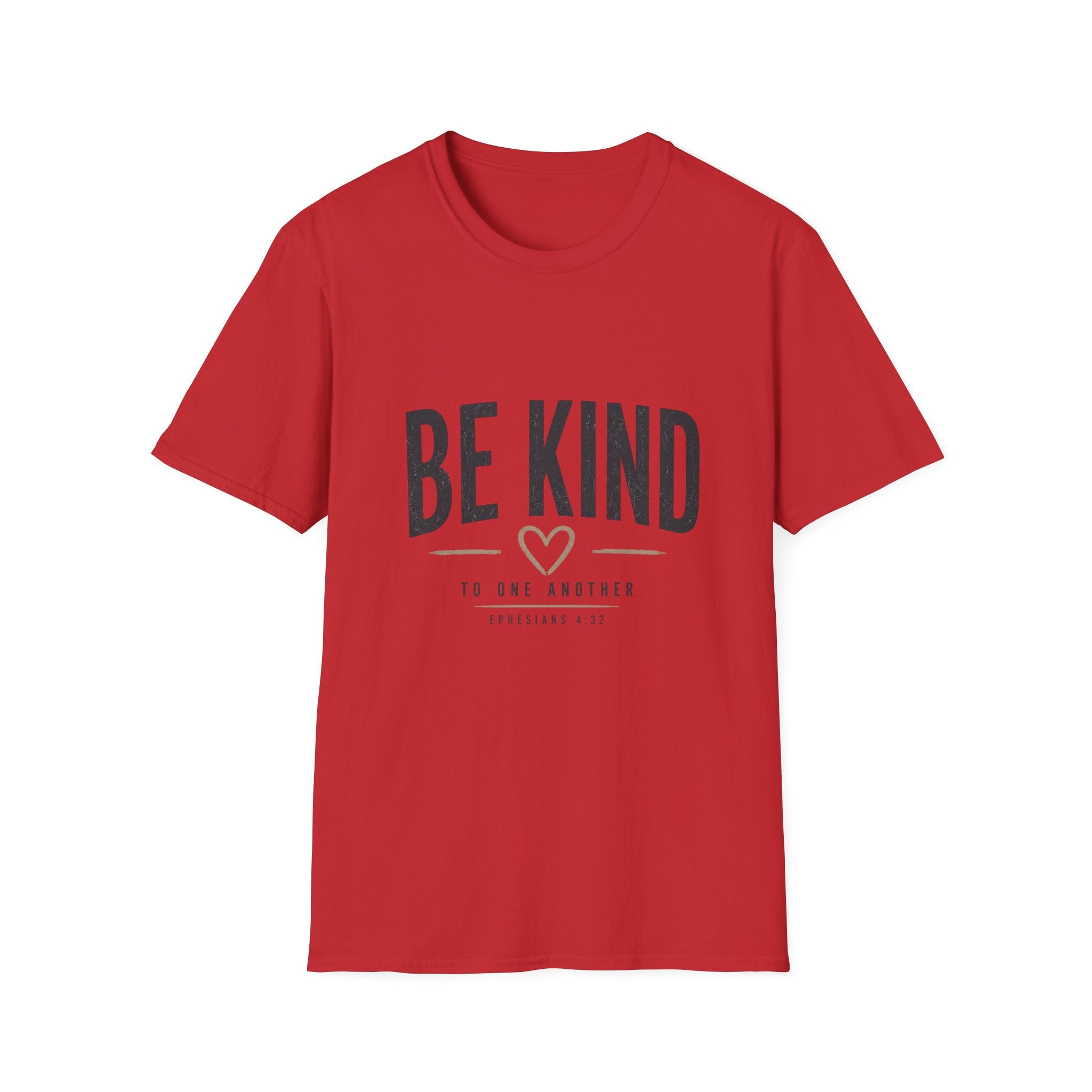 Be Kind T-Shirt — Inspirational Heart Graphic Tee (Be Kind to One Another)